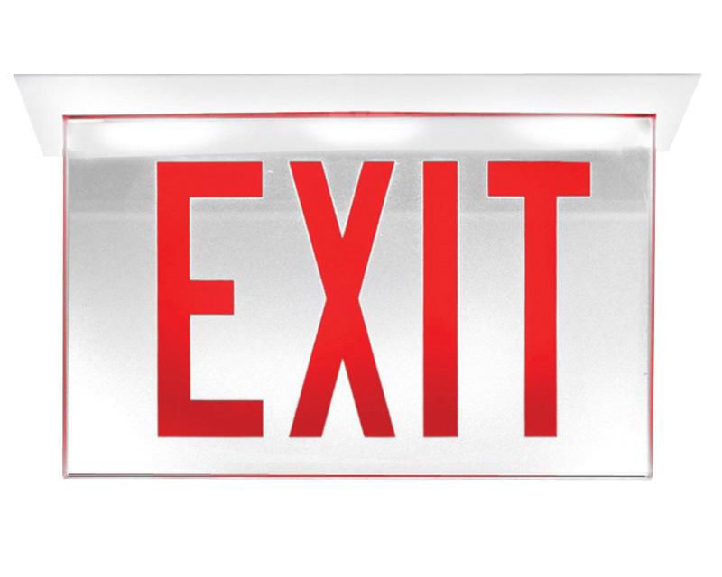 その他 GA Excalibui,Reflected Edge Edge-Glo Edge-Lit LED Exit Sign - Chicago code products | Chloride